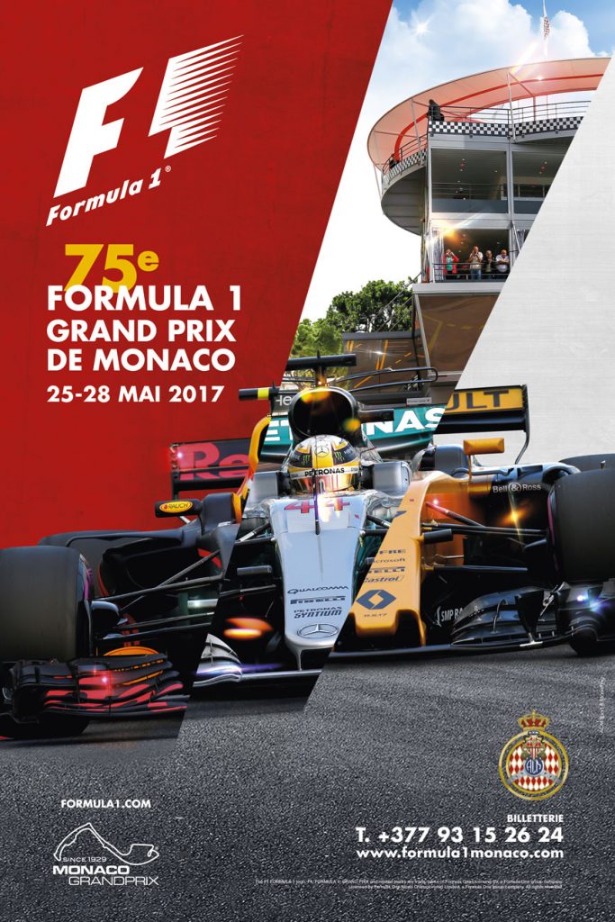 Affiche Grand Prix de Monaco F1 2017