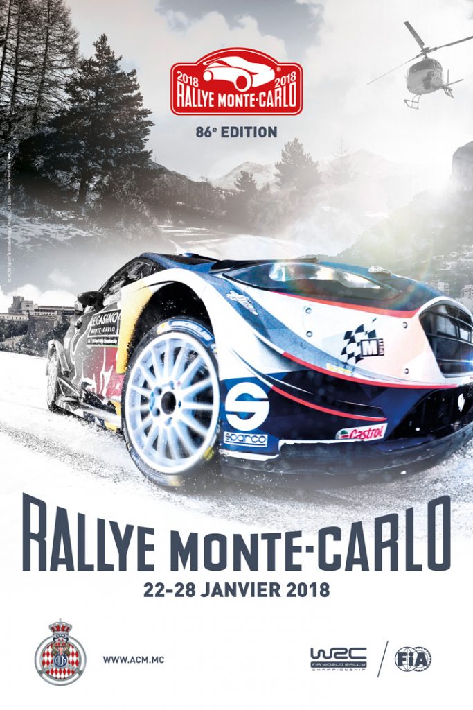 Affiche Rallye Monte-Carlo 2018