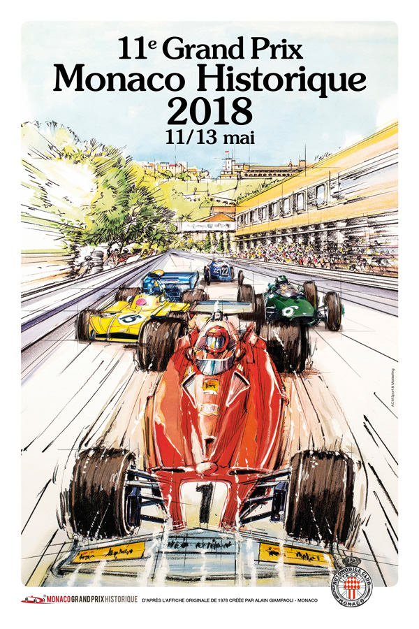 Affiche Grand Prix de Monaco Historique 2018