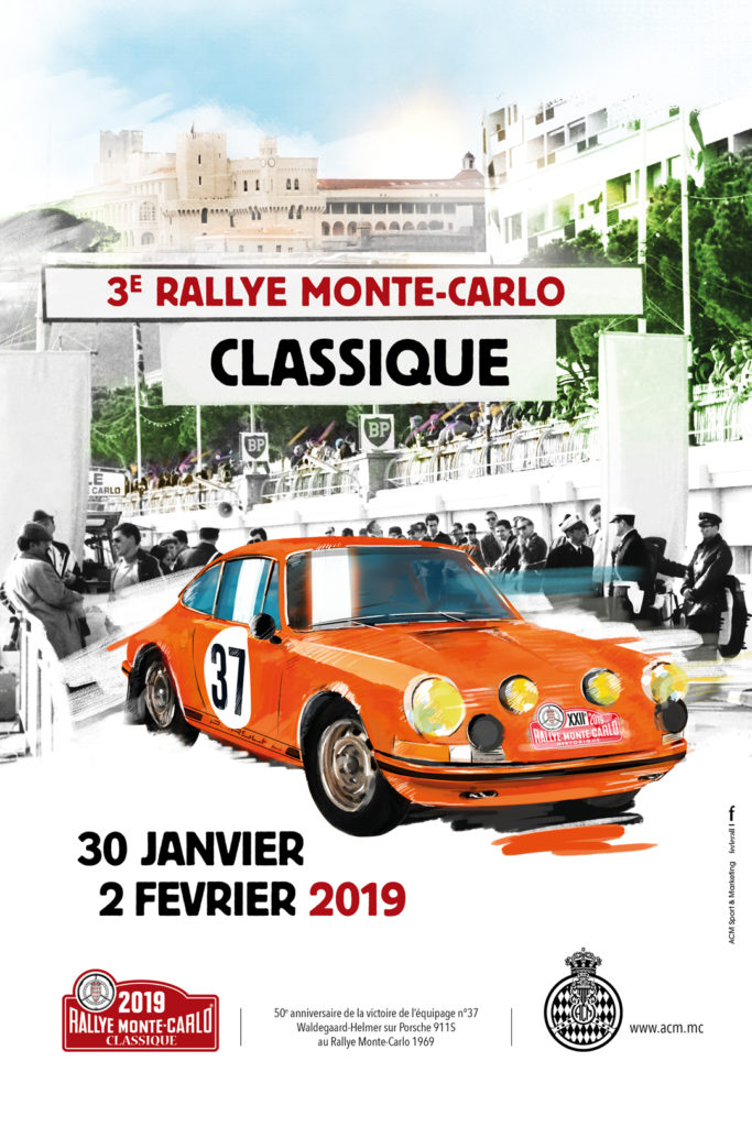 Affiche Rallye Monte-Carlo Classique 2019