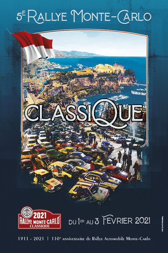 Affiche Rallye Monte-Carlo Classique 2021