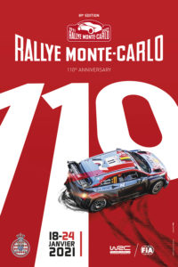 affiche Rallye Monte-Carlo 2021