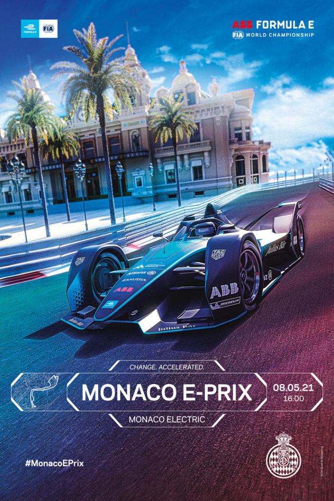 Affiche Monaco E-Prix 2021