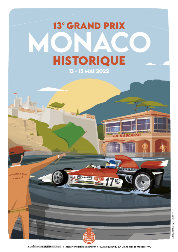 Affiche Grand Prix de Monaco Historique 2022