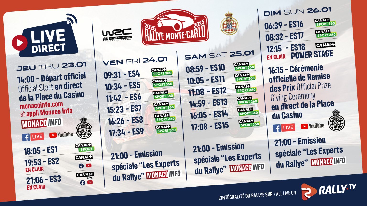 Programme Officiel – 88e Rallye Monte-Carlo – Monaco